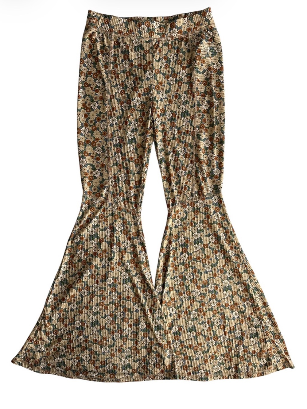 Three Bird Nest NWT Pants Women’s XL Blue Floral Bell Bottom Hippie Festival